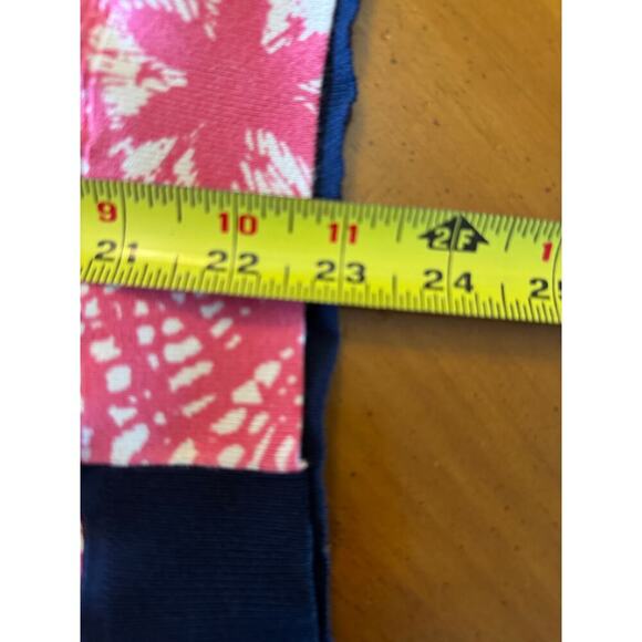 Tory Burch Abstract Print V Neck Button Down Cardigan White And Pink Size Medium - Picture 12 of 12